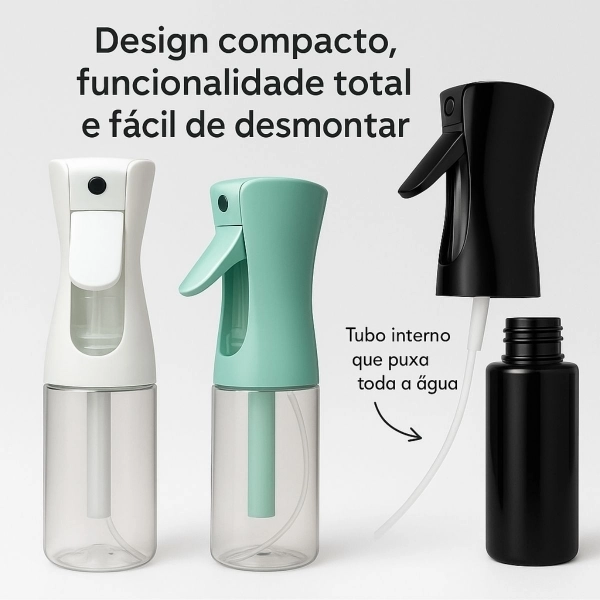 Kit 2 Borrifadores Multifuncionais 200ml - Preto/Verde
