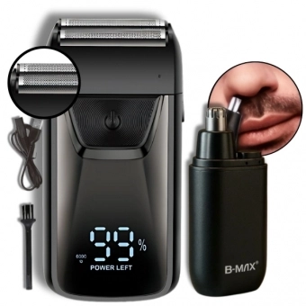 Barbeador Shaver Bivolt 5w Display Led Aparador Pelo Nariz