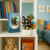 Brinquedo & Decoração de cachorro em blocos criativo - Bulldog