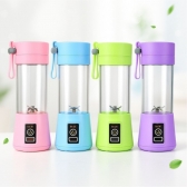 Mini Liquidificador Portátil Recarregável 380ML 6 Laminas - Roxo