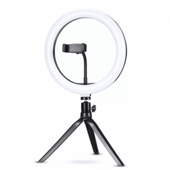 Ring Light Iluminador 120 Leds Tripé 6 Polegadas Suporte