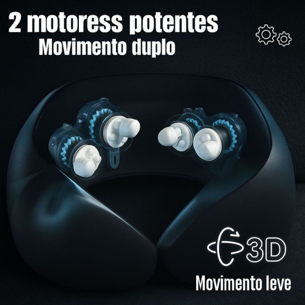 Kit Massageador pescoço e pés - Cinza