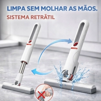 Mini Rodo Retrátil Multiuso para Pia Box e Bancada Cozinha