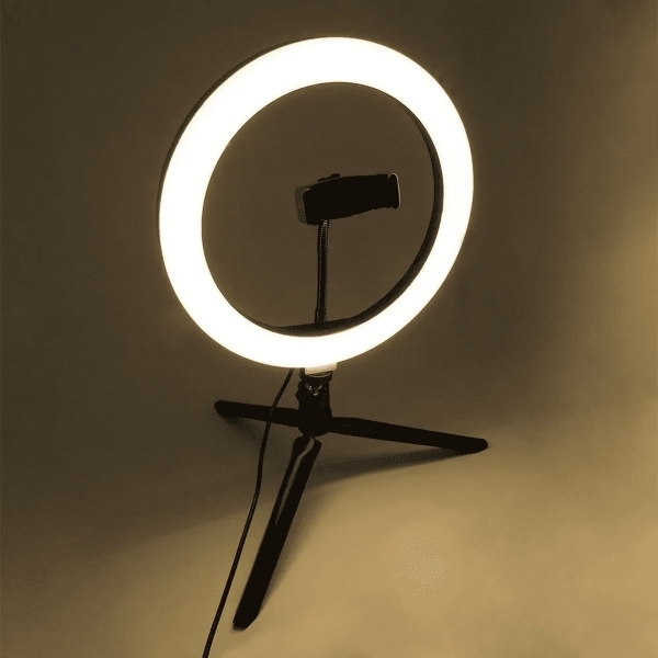 Ring Light Iluminador 120 Leds Tripé 6 Polegadas Suporte