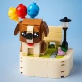 Brinquedo & Decoração de cachorro em blocos criativo - São Bernardo