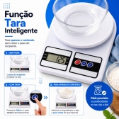 Kit Faca Serrilhada 24cm Inox Profissional Com Balanca Digital 10kg
