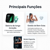 Relógio Smarthwacth inteligente a Porva D´água Bluetooth X11 - Laranja