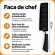 Kit Facas Profissional Inox com Afiador Tesoura Descascador