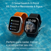 Relógio Smarthwacth inteligente a Porva D´água Bluetooth X11 - Preto