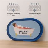 Kit 2 Tapetes Impermeável Antiderrapante Banheiro Cozinha - 2 Redondos