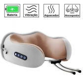 Almofada Massageador Para pescoço - Cinza