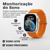 Relógio Smarthwacth inteligente a Porva D´água Bluetooth X11 - Laranja
