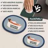 Kit 2 Tapetes Impermeável Antiderrapante Banheiro Cozinha - 2 Redondos