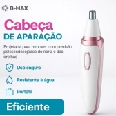 Depilador Elétrico 4 em 1 Recarregável para Rosto e Corpo