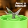 Mini Liquidificador Portátil Recarregável 380ML 6 Laminas - Verde