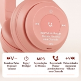 FONE DE OUVIDO BLUETOOTH ESTEREO ALTOMEX B-19 - Rosa