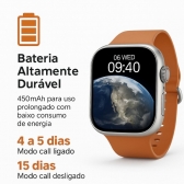 Relógio Smarthwacth inteligente a Porva D´água Bluetooth X11 - Laranja
