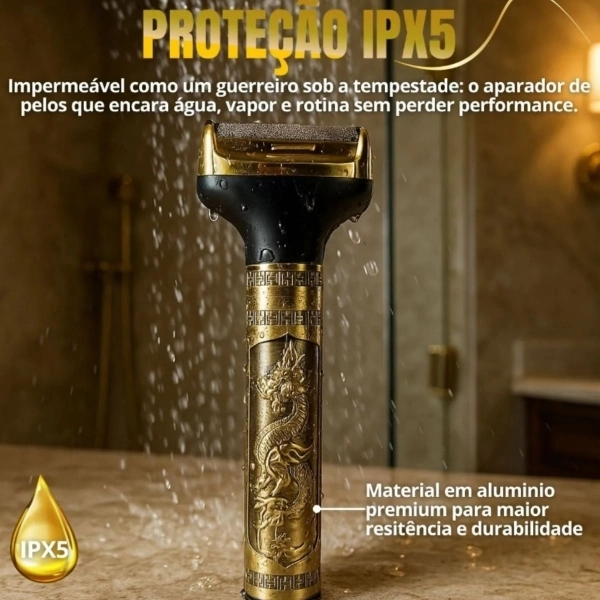 Máquina Dragão 3 Em 1 Para Barba, Bigode E Nariz Silencioso