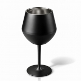 Copo Térmico 2 em 1 Aço Inox 400ml Taça Bebida Fria Quente - Preta