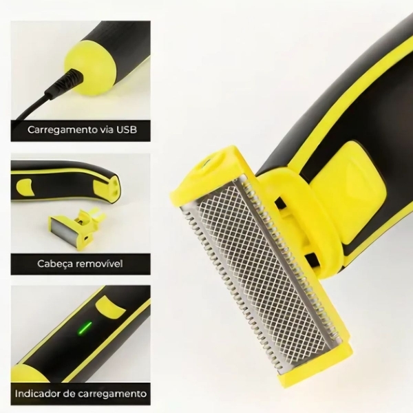 Aparador Íntimo Prova D´Água + Barbeador Corpo Kit Completo