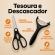 Kit Facas Profissional Inox com Afiador Tesoura Descascador
