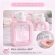 Dispenser Sabonete Líquido 300ml Quadrado Banheiro Cozinha - Rosa