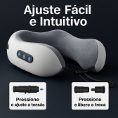 Kit Massageador pescoço e pés - Cinza
