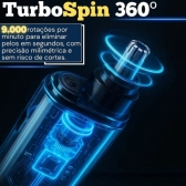 Barbeador Shaver Bivolt 5w Display Led Aparador Pelo Nariz
