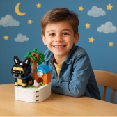 Brinquedo & Decoração de cachorro em blocos criativo - Bulldog