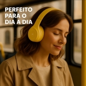 FONE DE OUVIDO BLUETOOTH ESTEREO ALTOMEX B-19 - Amarelo