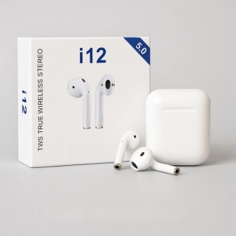 Fone Bluetooth TWS12 Branco IOS android
