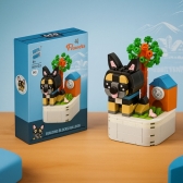 Brinquedo & Decoração de cachorro em blocos criativo - Bulldog