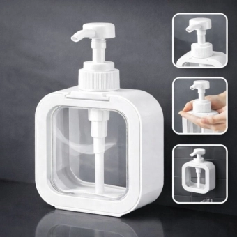 Dispenser Sabonete Líquido 300ml Quadrado Banheiro Cozinha
