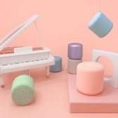 Caixa De Som Portátil Bluetooth Sd - Usb Mini Speaker - Rosa