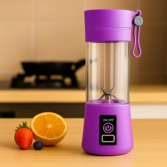 Mini Liquidificador Portátil Recarregável 380ML 6 Laminas