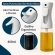 Kit 2 Borrifadores Multifuncionais 200ml - Preto/Verde