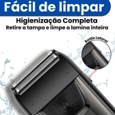Barbeador Shaver Bivolt 5w Display Led Aparador Pelo Nariz