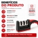 Kit Faca Serrilhada 24cm Inox Profissional Com Afiador 3 Estagios