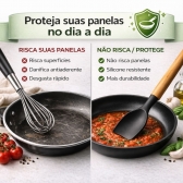 Kit Utensilios Cozinha Silicone 12 Pecas Cabo Madeira Completo
