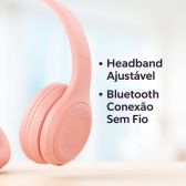 FONE DE OUVIDO BLUETOOTH ESTEREO ALTOMEX B-19 - Rosa