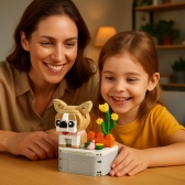 Brinquedo & Decoração de cachorro em blocos criativo - chihuahua